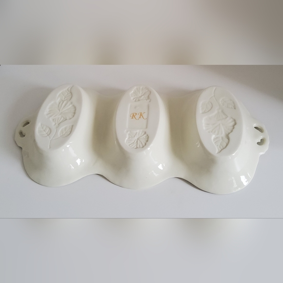 Vintage RK Porcelain Hand Painted 3 Part Divided Plate - Picture 6 of 8